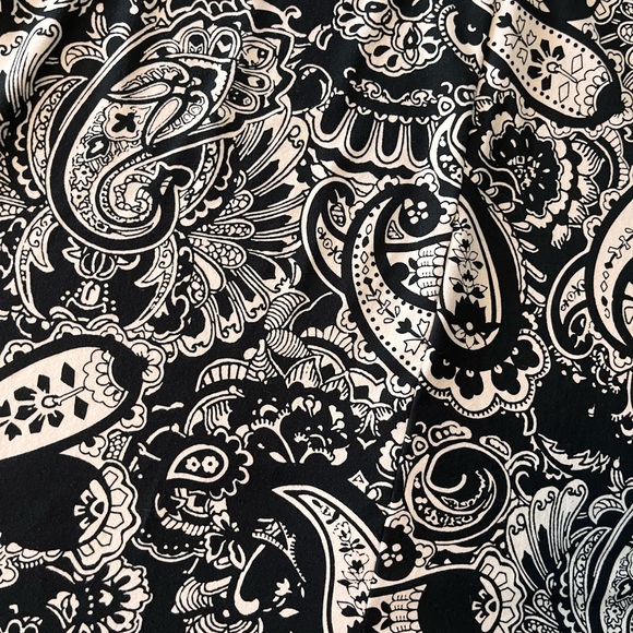 WOMENS MAXI DRESS BLACK WHITE PAISLEY AGNES & DORA AUSTEN WINDING ROAD XS - Picture 6 of 7